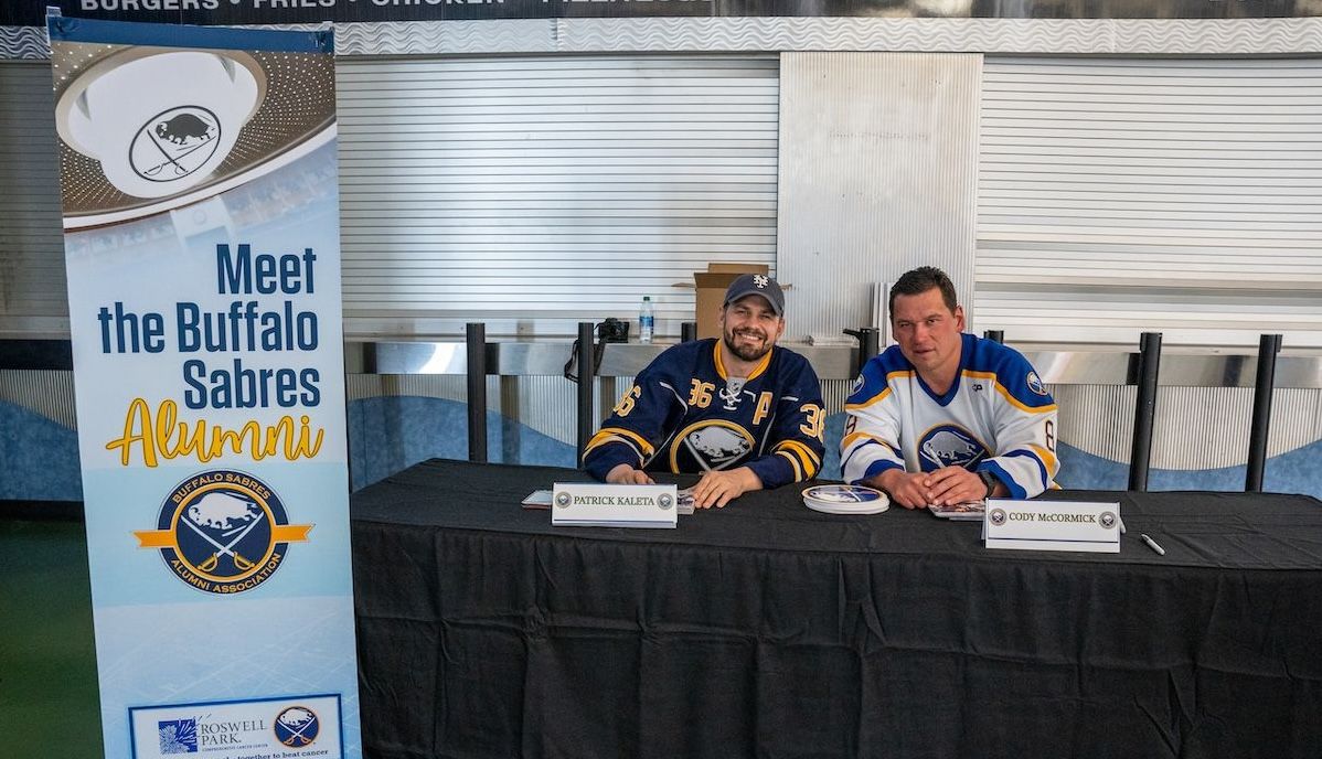Sabres alumni at Prostate Screening Event - home page crop